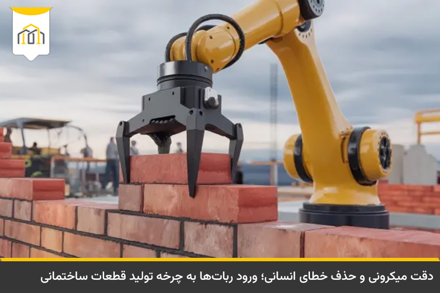 سیستم های صنعتی ساختمان سازی 4 استفاده از رباتیک در ساخت قطعات سیستم های صنعتی ساختمان سازی